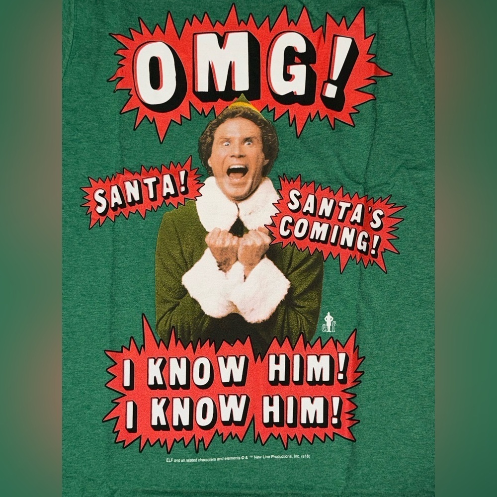 🎄New! Elf OMG! Santa is Coning! Unisex Tshirt